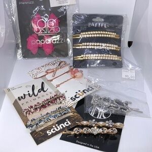 BIG bundle fashion statement glam hair pins clips variety new
